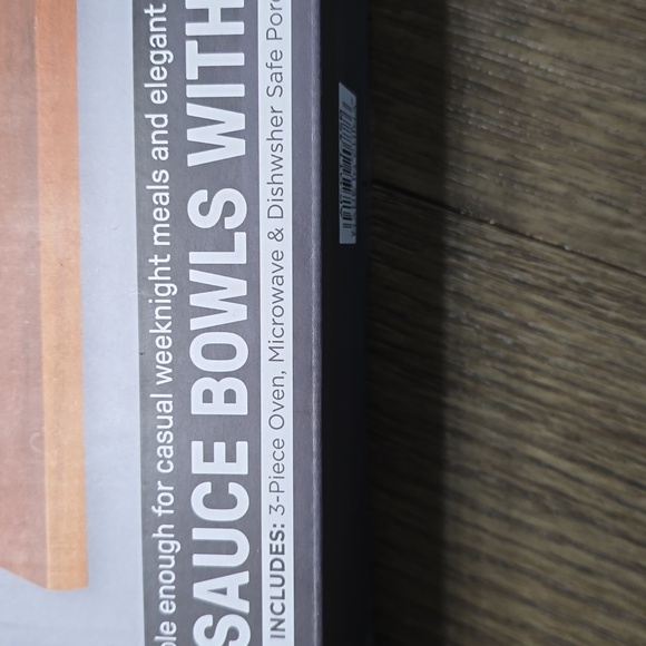 3 Pc Sauce Bowls With Vamboo Tray - Picture 2 of 2